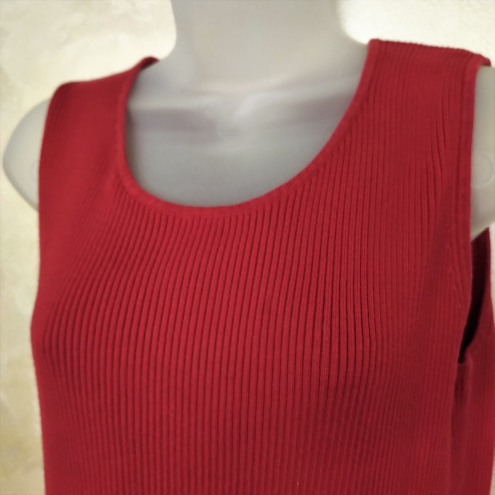 Casual Corner Annex Ribbed Tank Sweater EUC L - Picture 2 of 5